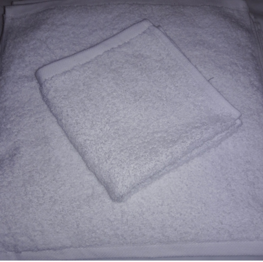 12pc white washcloth new